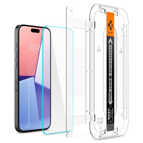 SPIGEN GLAS.TR EZ FIT IPHONE 15 PRO CLEAR (AGL06898) - Image 2